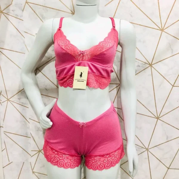 Conjunto Canelado Lingerie - Imagem 2